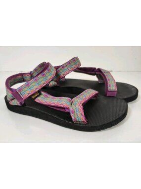 Teva Original Universal Sandals Women's 7.5 Multi Color Purple No Size Tag